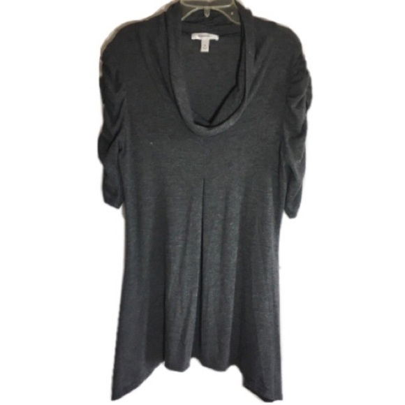 Dress Barn Cowl Neck Shark-bite Tunic - Picture 1 of 8